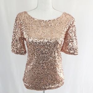 Pink Sequin Top Size Small